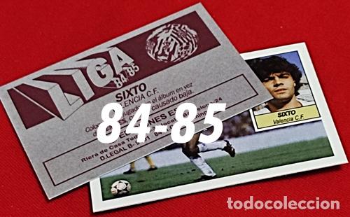 Cromos de f&uacute;tbol: Sixto Valencia C.F. custom 84-85 inedito