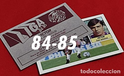 Cromos de f&uacute;tbol: Victor Real Valladolid custom 84-85 inedito