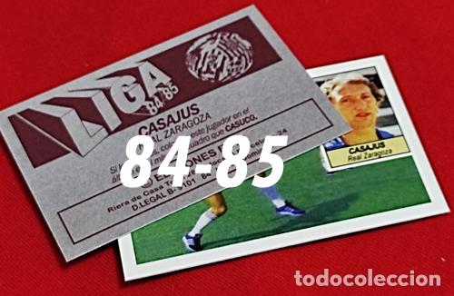 Cromos de f&uacute;tbol: Casajus Real Zaragoza custom 84-85 inedito
