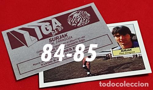 Cromos de f&uacute;tbol: Surjak Real Zaragoza custom 84-85 inedito