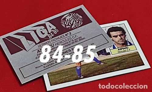 Cromos de f&uacute;tbol: Aspiazu Hercules C.F. custom 84-85 Ultimo fichaje n&ordm; 2 version 2 inedito