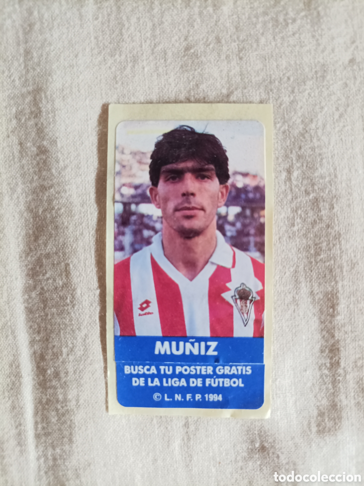 Fu&szlig;ball-Sticker: MU&Ntilde;IZ SPORTING DE GIJ&Oacute;N CROMO CHICLE LIGA FUTBOL 1994 BUSCA TU POSTER GRATIS