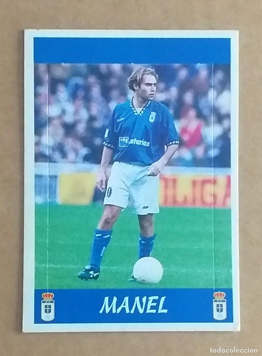 Figurine di Calcio: CROMO DE MANEL REAL OVIEDO POP UP SIN N&Uacute;MERO LIGA 97-98 DE PANINI. Nuevo de sobre.
