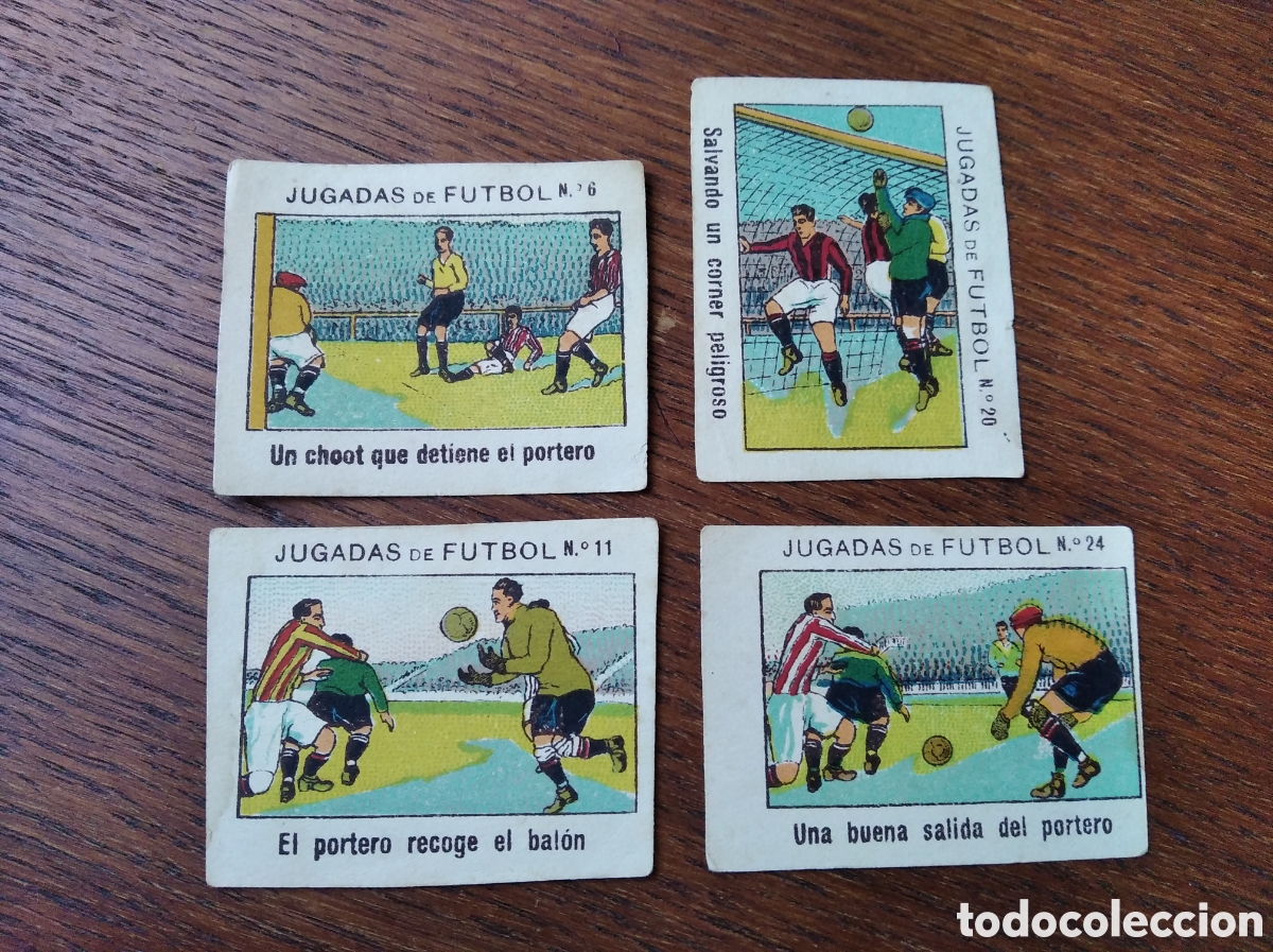 Cromos de f&uacute;tbol: &Aacute;lbum futbol&iacute;stico, Jugadas de f&uacute;tbol, a&ntilde;os 20