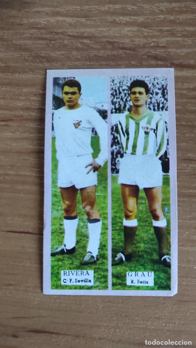Fu&szlig;ball-Sticker: Triunfo, rivales del f&uacute;tbol 1963/1964 Rivera (Sevilla) Grau ( Betis)