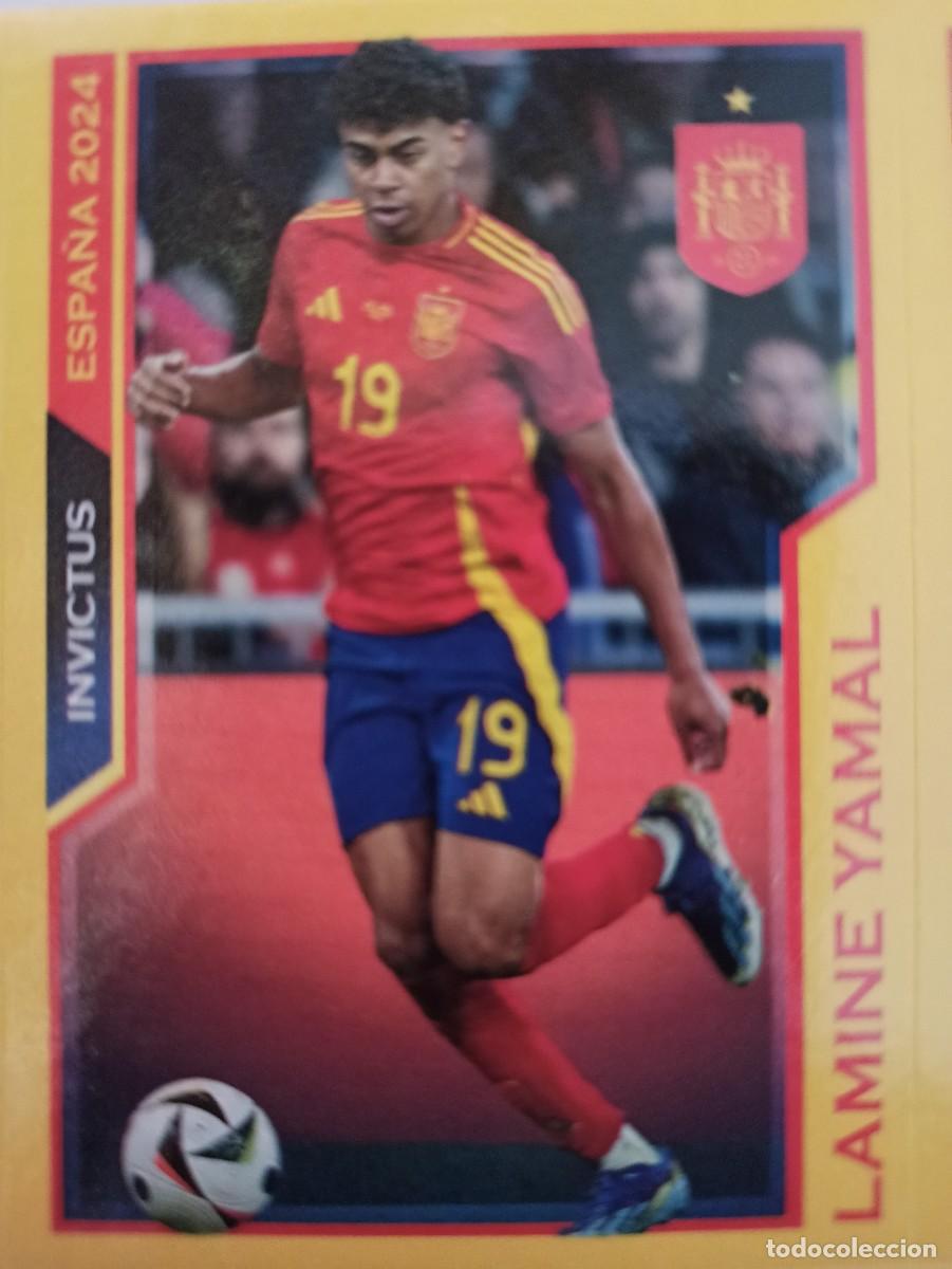 Cromos de f&uacute;tbol: CROMO ROOKIE LAMINE YAMAL INVICTUS EURO 2024 CAMPE&Oacute;N ESPA&Ntilde;A SPAIN BARCELONA PANINI 20