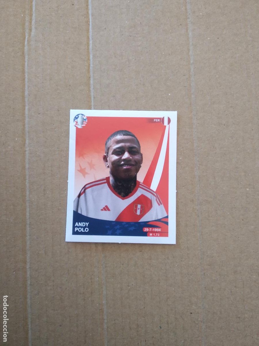 Cartes &agrave; collectionner de Football: 34 ANDY POLO PER&Uacute; CROMO FUTBOL COPA AMERICA 2024 TOP BIND