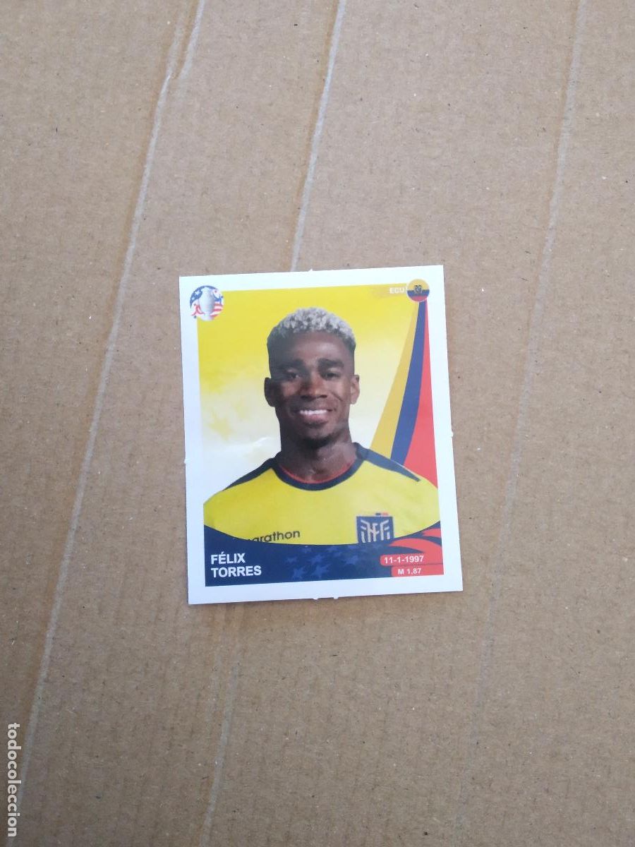 Cromos de f&uacute;tbol: 77 FELIX TORRES ECUADOR CROMO FUTBOL COPA AMERICA 2024 TOP BIND