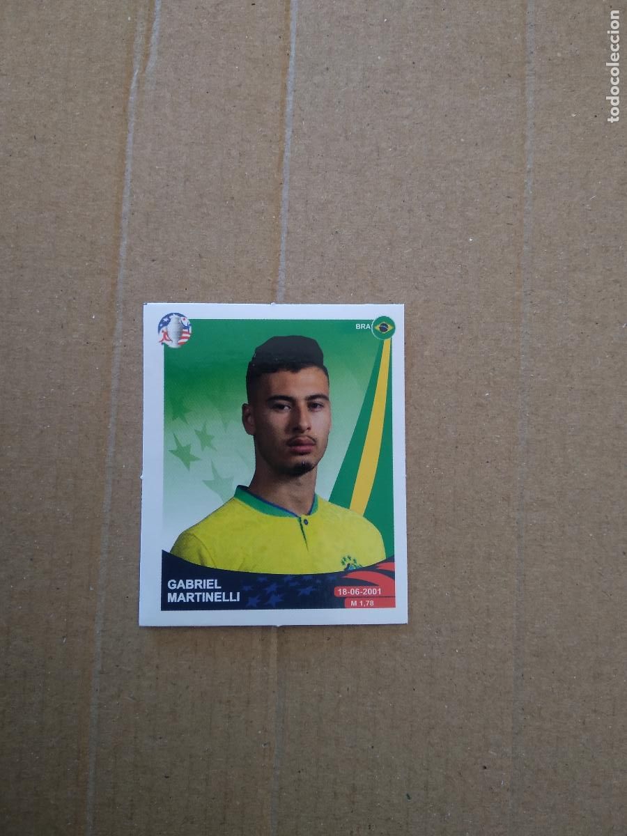 Fu&szlig;ball-Sticker: 169 GABRIEL MARTINELLI BRASIL CROMO FUTBOL COPA AMERICA 2024 TOP BIND