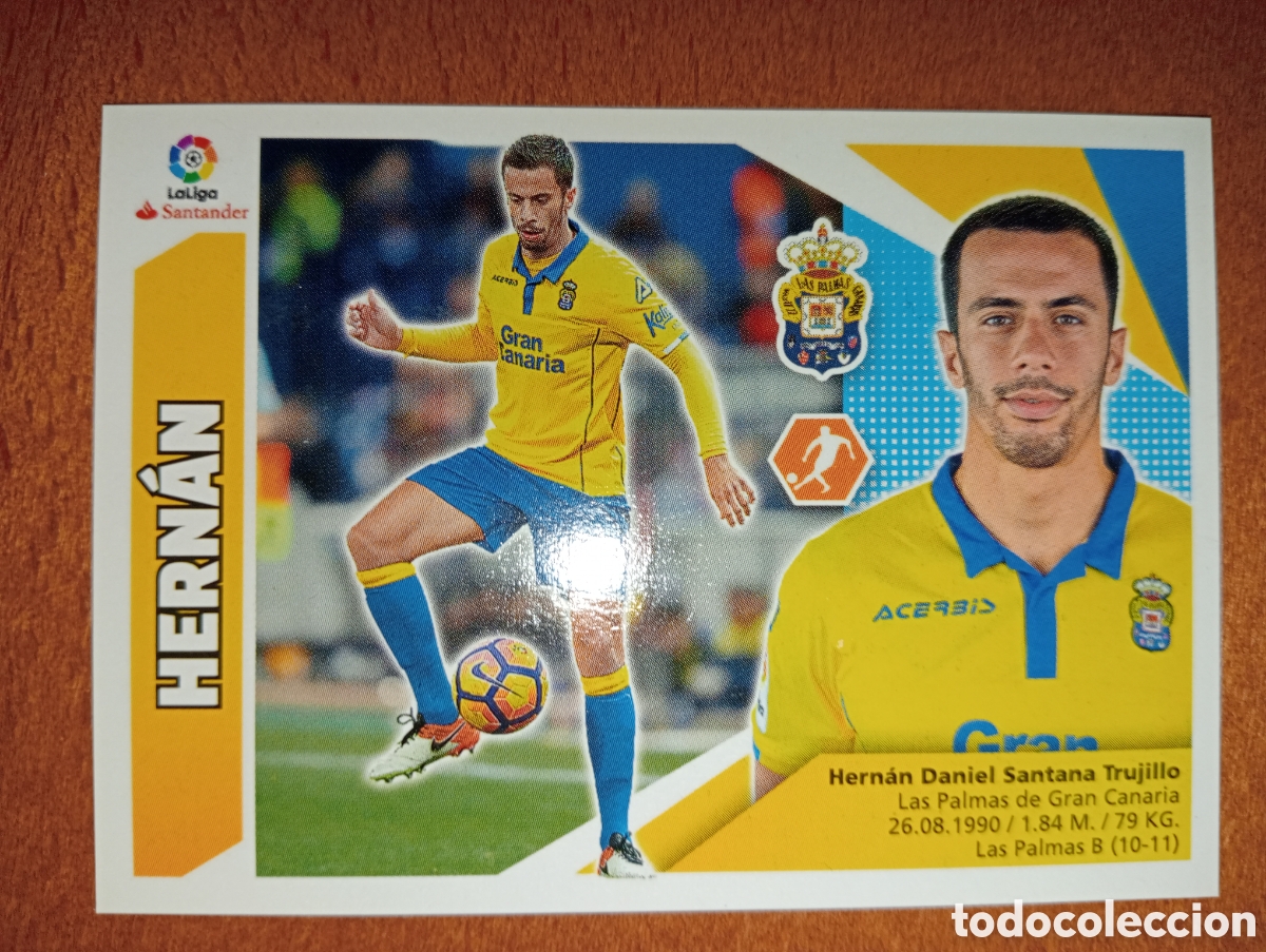 Cromos de Futebol: Hernán n°9 liga este 17/18 Las Palmas