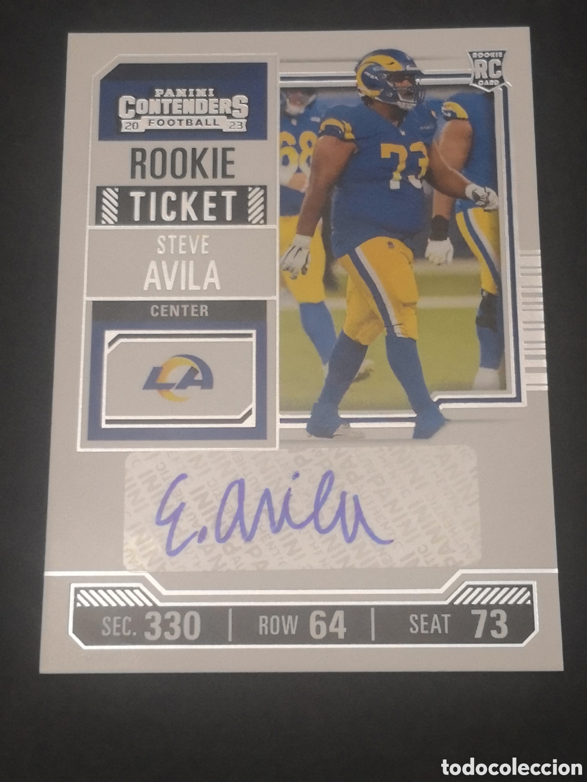 Football Stickers: ✍️155 auto rookie STEVE AVILA 2023 PANINI CONTENDERS FOOTBALL DEPORTES USA EEUU CROMO CARD AUTOGRAFO