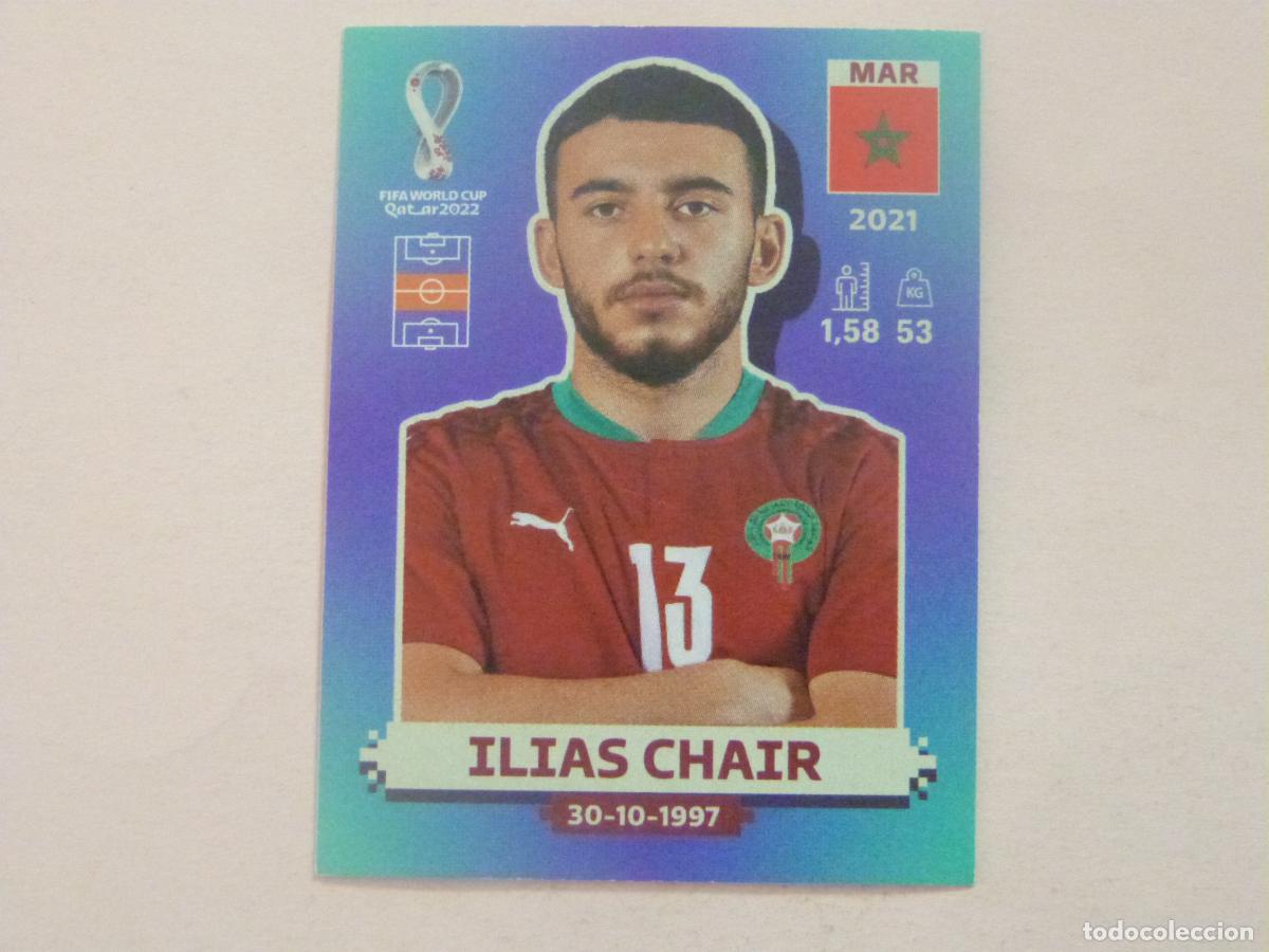 Cromos de Futebol: CROMO FUTBOL ILIAS CHAIR MARRUECOS SIN PEGAR N&ordm; 13 MUNDIAL QATAR 2022 PANINI