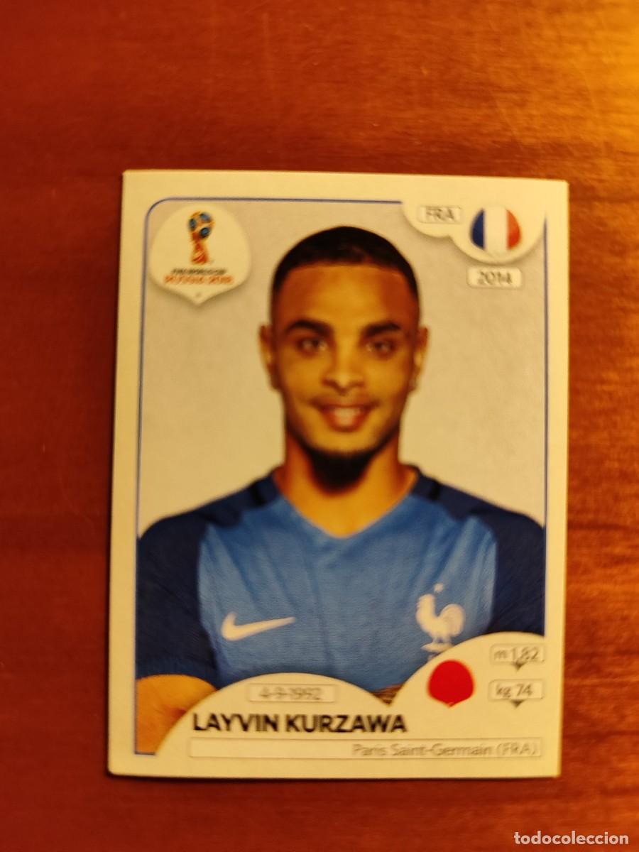 Figurine di Calcio: 199 PANINI MUNDIAL 2018 WORLD CUP LAYVIN KURZAWA - FRANCE -- RUSIA 18 CROMO NO PEGADO