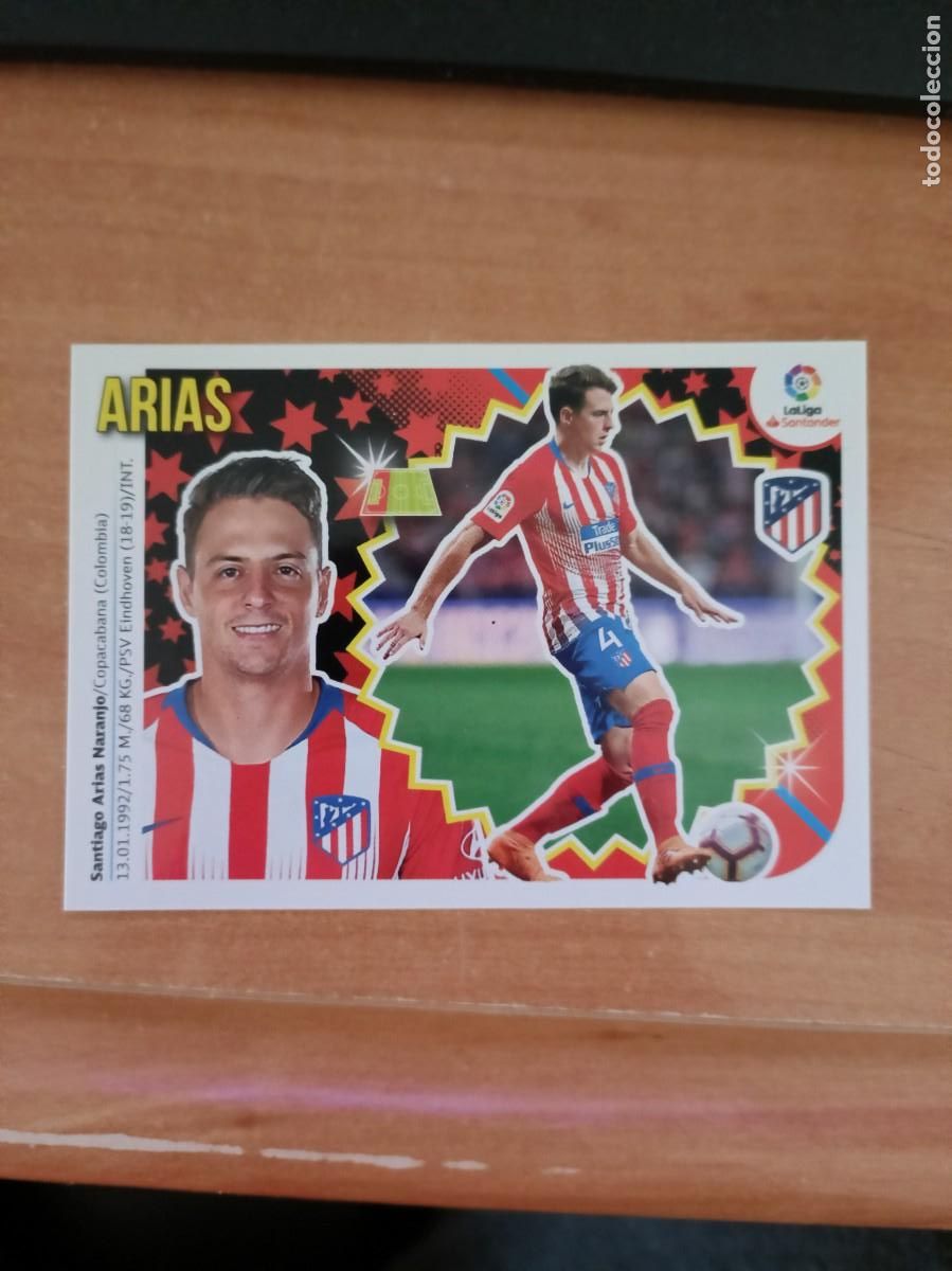 Cromos de f&uacute;tbol: arias coloca 18 19 bis - Foto 1