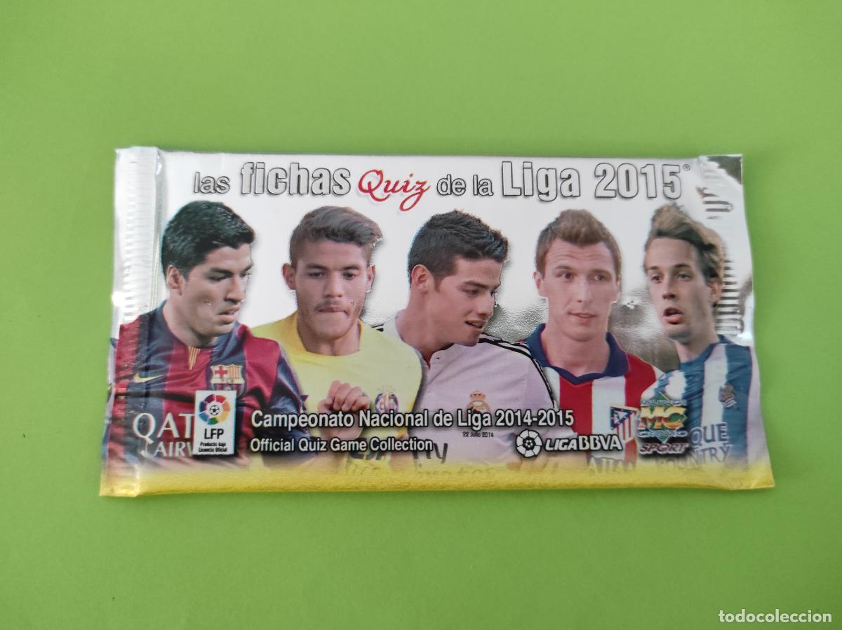 Cromos de f&uacute;tbol: SOBRE DE CROMOS DE F&Uacute;TBOL SIN ABRIR DE LAS FICHAS DE LA LIGA 2015 DE MUNDICROMO
