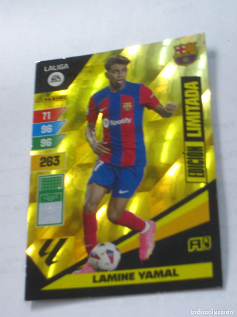 Cromos de F&uacute;tbol: ADRENALYN 2023 2024 ALBUM PANINI LIGA BARCELONA EDICION LIMITADA LAMINE YAMAL