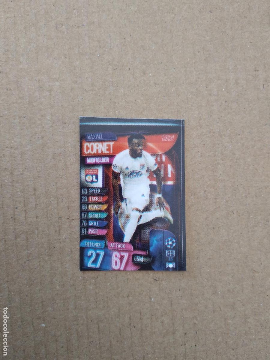 Figurine di Calcio: 357 MAXWEL CORNET OLYMPIQUE LYON CROMO STICKER FUTBOL 19-20 CHAMPIONS LEAGUE LEGEND 2019-2020