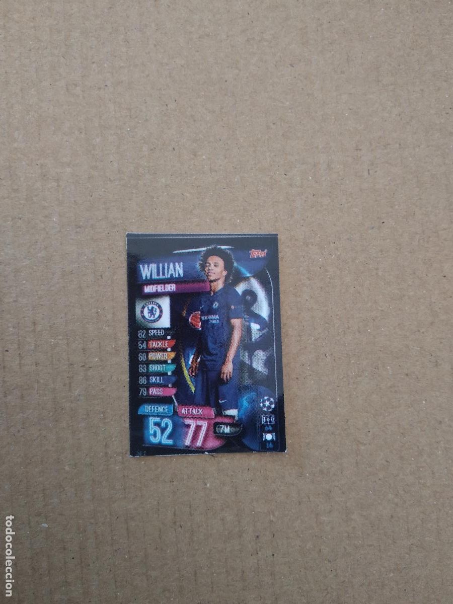Football Stickers: 375 WILLIAN CHELSEA CROMO STICKER FUTBOL 19-20 CHAMPIONS LEAGUE LEGEND 2019-2020