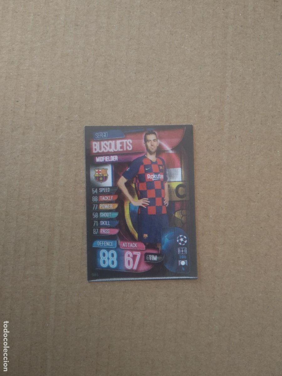 Fu&szlig;ball-Sticker: 6 BUSQUETS BARCELONA BAR&Ccedil;A CROMO STICKER FUTBOL CHAMPIONS LEAGUE LEGEND 2022