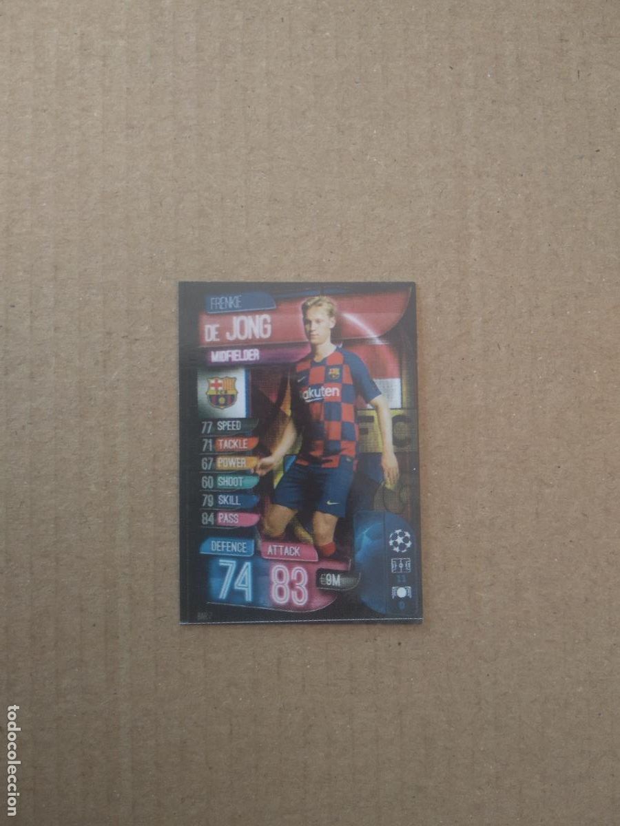 Fu&szlig;ball-Sticker: 7 DE JONG BARCELONA BAR&Ccedil;A CROMO STICKER FUTBOL CHAMPIONS LEAGUE LEGEND 2022