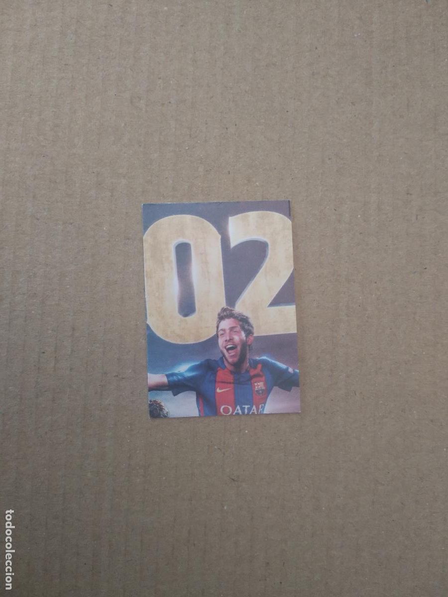 Fu&szlig;ball-Sticker: 9 SERGI ROBERTO BARCELONA BAR&Ccedil;A CROMO STICKER FUTBOL CHAMPIONS LEAGUE LEGEND 2022