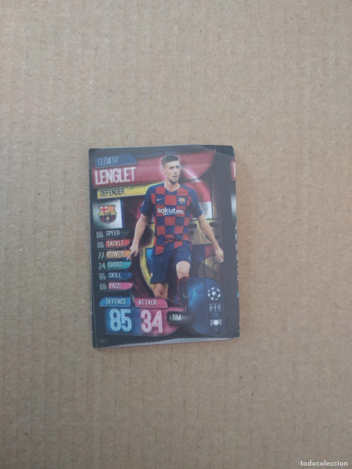 Fu&szlig;ball-Sticker: 19 LENGLET BARCELONA BAR&Ccedil;A CROMO STICKER FUTBOL CHAMPIONS LEAGUE LEGEND 2022