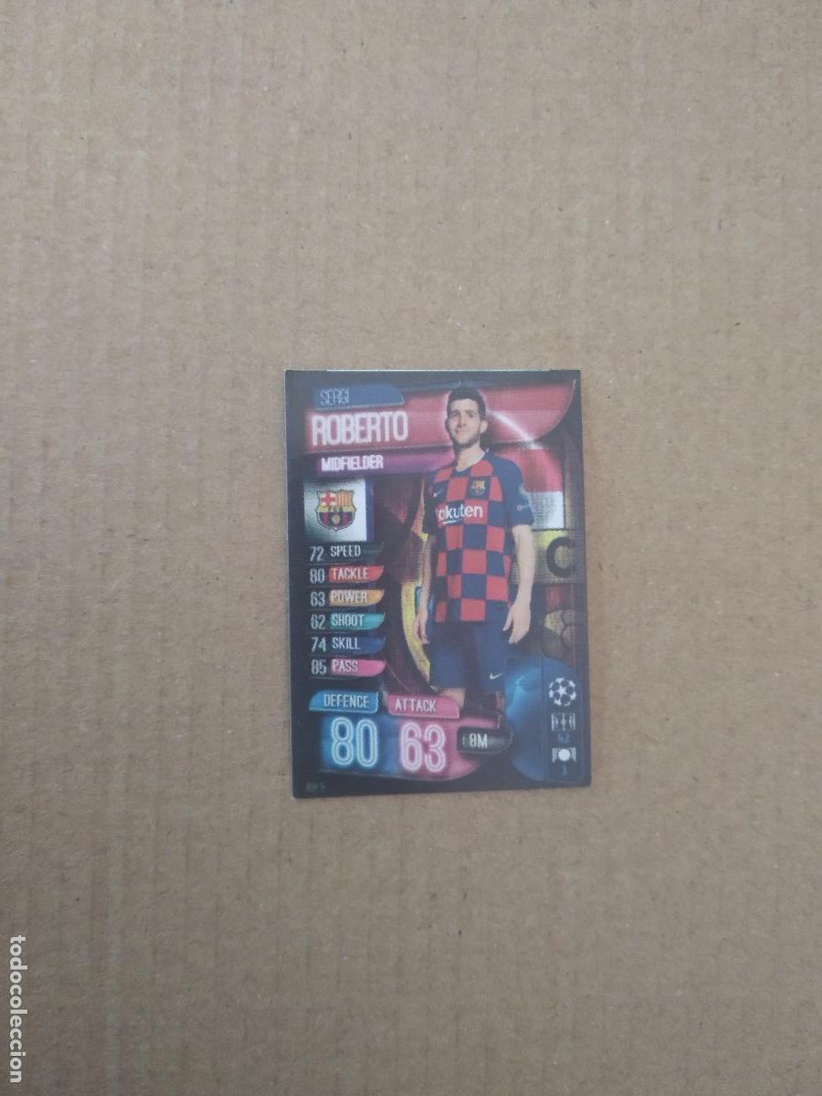Cromos de Futebol: 20 SERGI ROBERTO BARCELONA BAR&Ccedil;A CROMO STICKER FUTBOL CHAMPIONS LEAGUE LEGEND 2022
