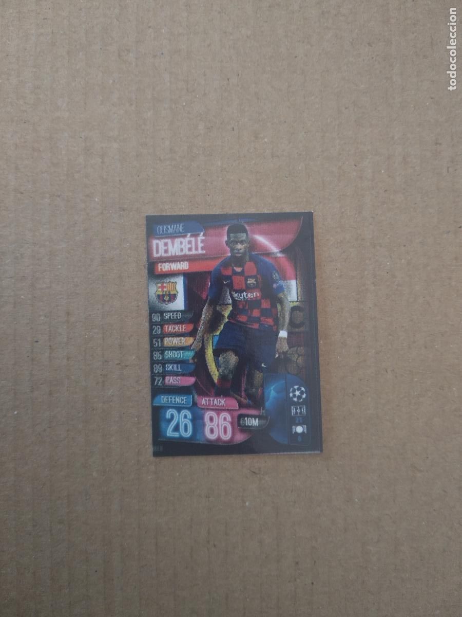 Figurine di Calcio: 21 DEMBELE BARCELONA BAR&Ccedil;A CROMO STICKER FUTBOL CHAMPIONS LEAGUE LEGEND 2022