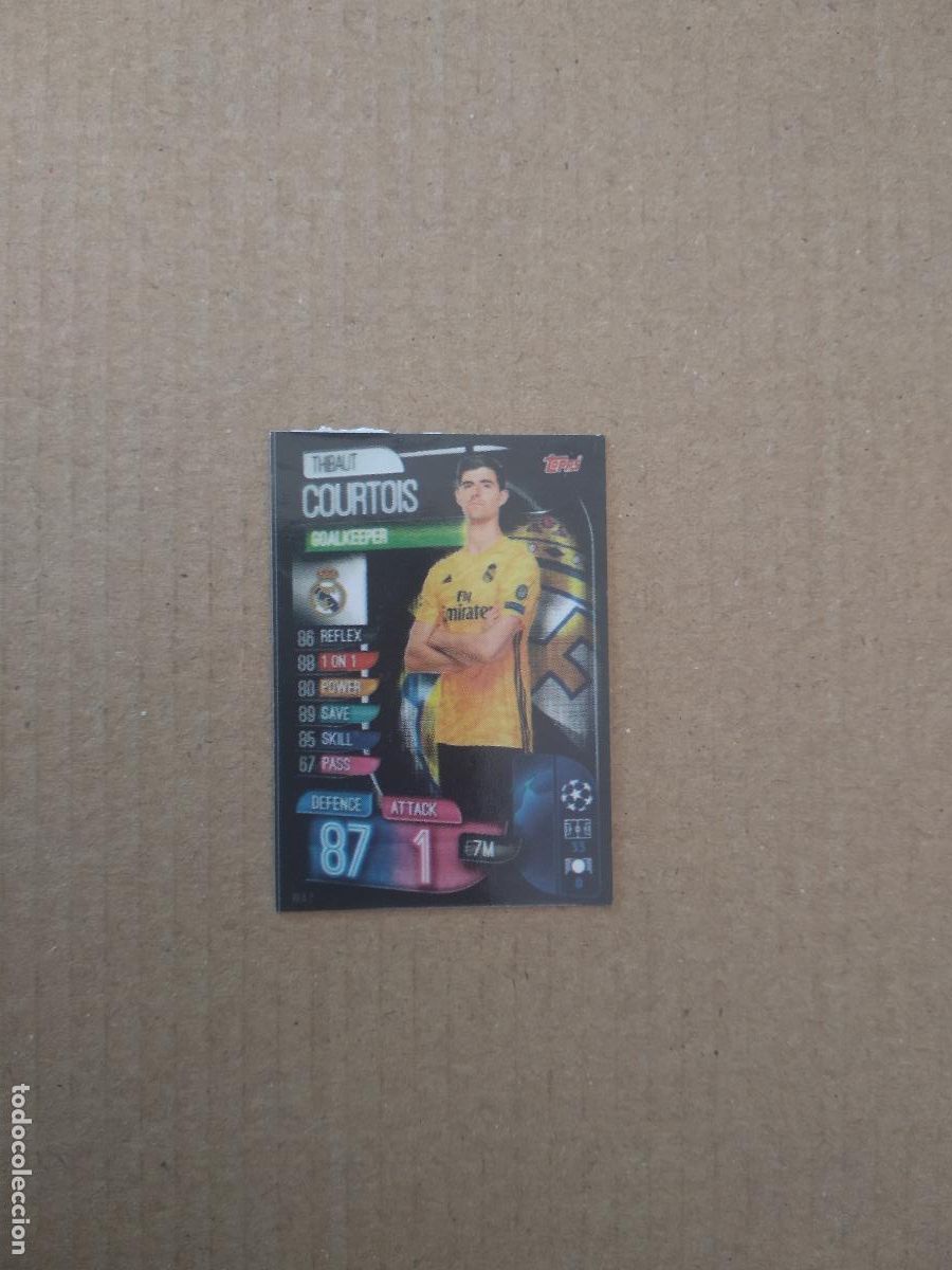 Cromos de F&uacute;tbol: 25 COURTOIS REAL MADRID CROMO STICKER FUTBOL CHAMPIONS LEAGUE LEGEND 2022