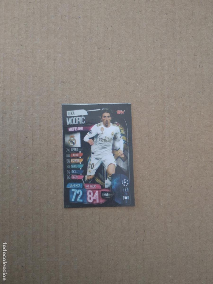 Cromos de F&uacute;tbol: 35 MODRIC REAL MADRID CROMO STICKER FUTBOL CHAMPIONS LEAGUE LEGEND 2022