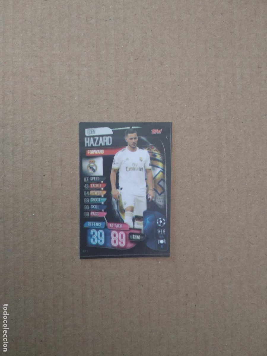 Figurine di Calcio: 38 HAZARD REAL MADRID CROMO STICKER FUTBOL CHAMPIONS LEAGUE LEGEND 2022