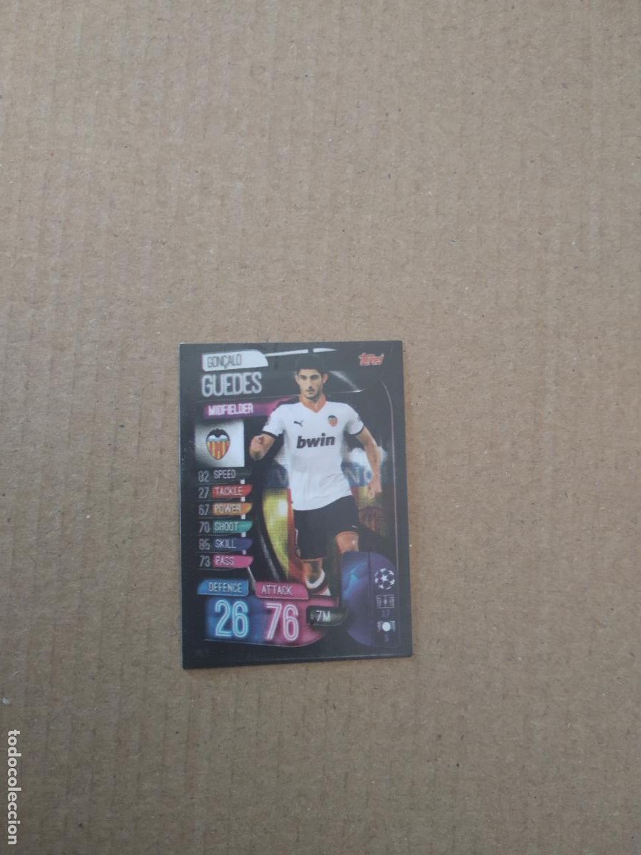 Figurine di Calcio: 68 GUEDES VALENCIA CROMO STICKER FUTBOL CHAMPIONS LEAGUE LEGEND 2022