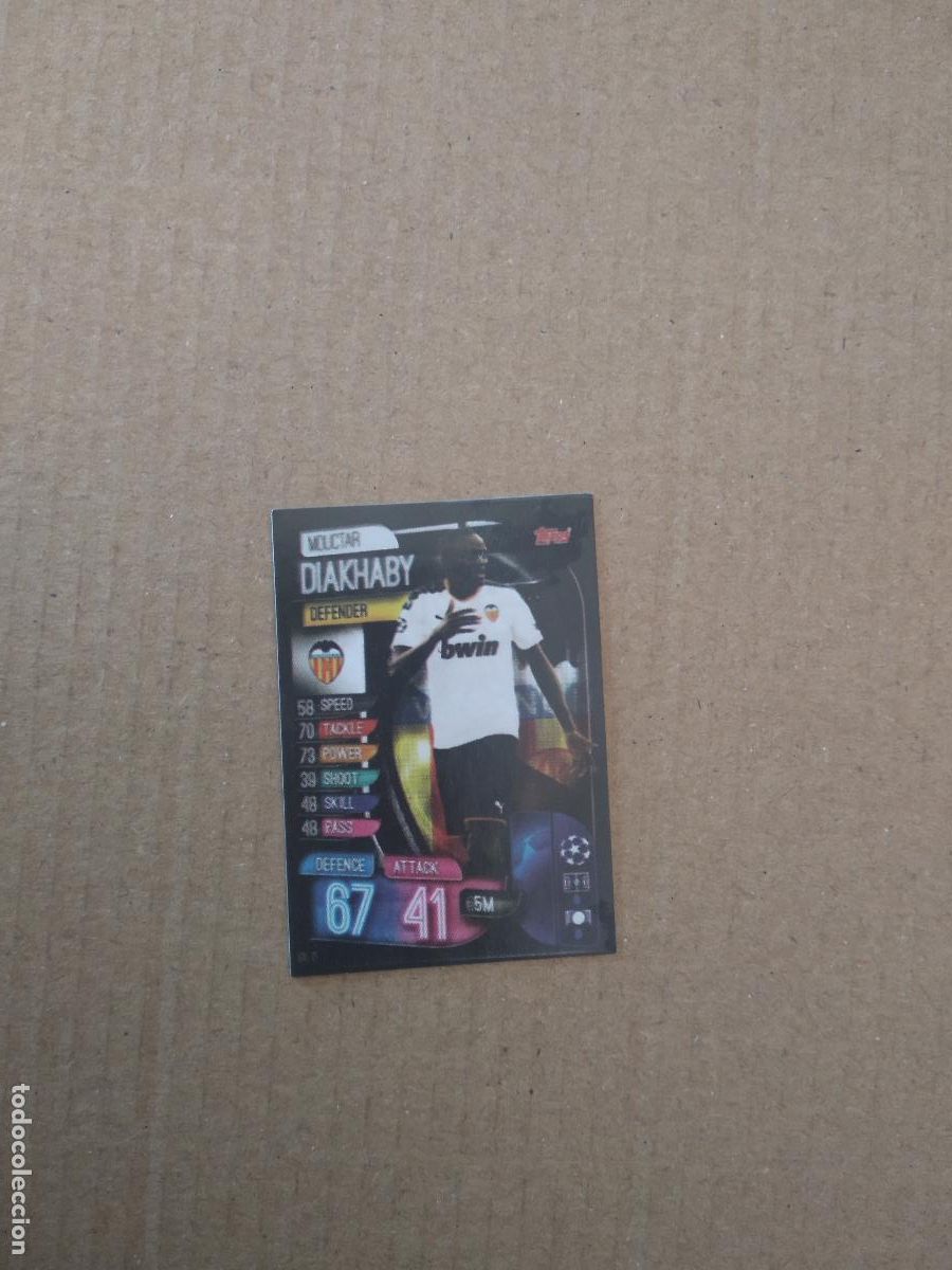 Figurine di Calcio: 71 DIAKHABY VALENCIA CROMO STICKER FUTBOL CHAMPIONS LEAGUE LEGEND 2022