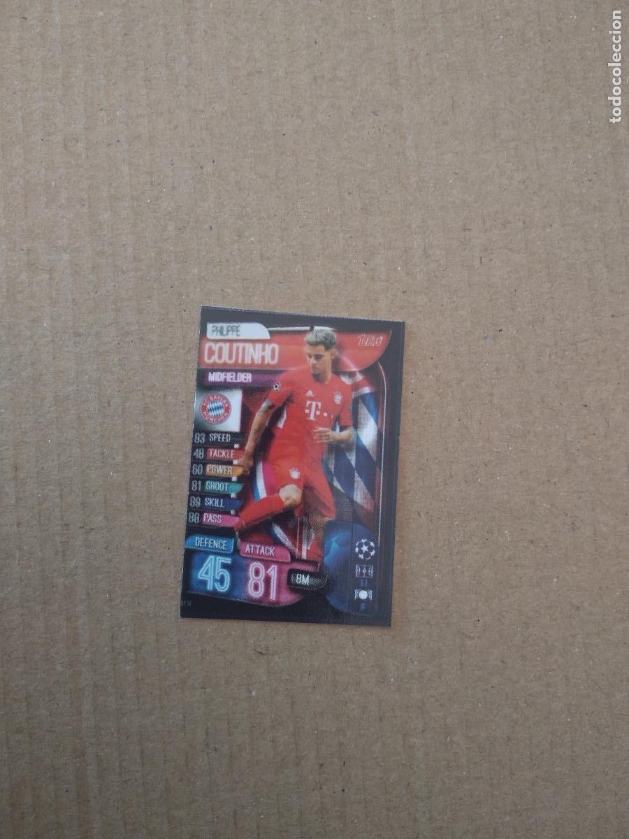 Fu&szlig;ball-Sticker: 88 COUTINHO BAYERN MUNICH CROMO STICKER FUTBOL CHAMPIONS LEAGUE LEGEND 2022