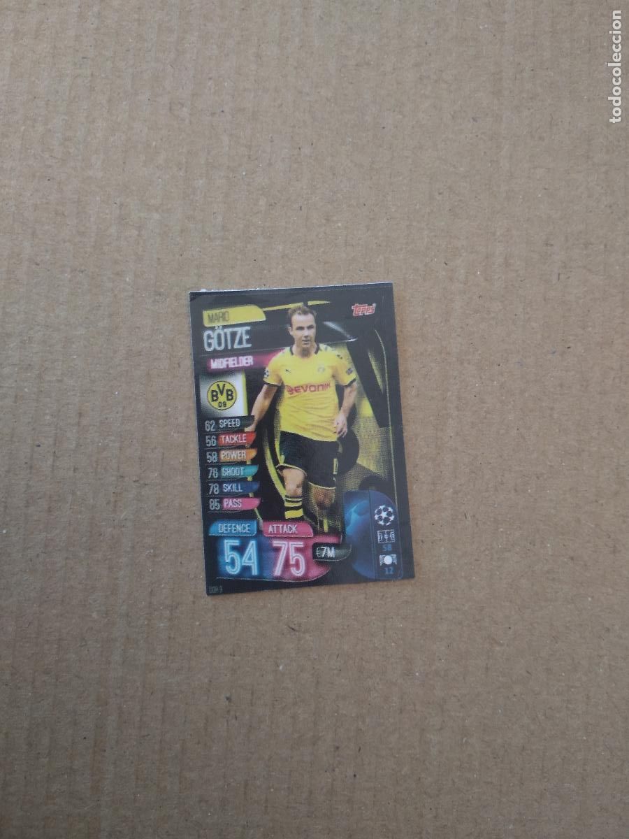 Cromos de f&uacute;tbol: 99 GOTZE BORUSSIA DORTMUND CROMO STICKER FUTBOL CHAMPIONS LEAGUE LEGEND 2022