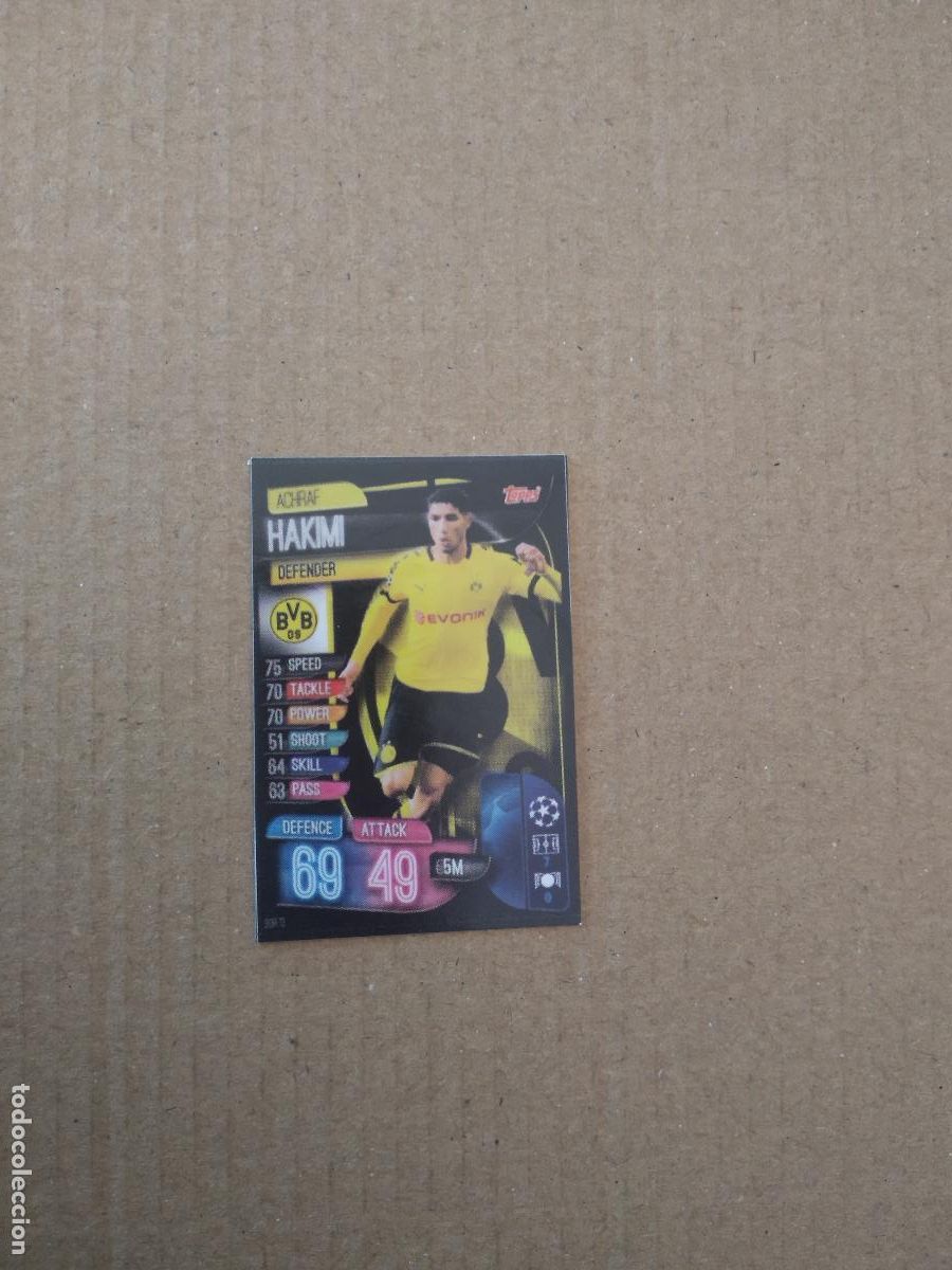 Cromos de F&uacute;tbol: 103 ACHRAF HAKIMI BORUSSIA DORTMUND CROMO STICKER FUTBOL CHAMPIONS LEAGUE LEGEND 2022