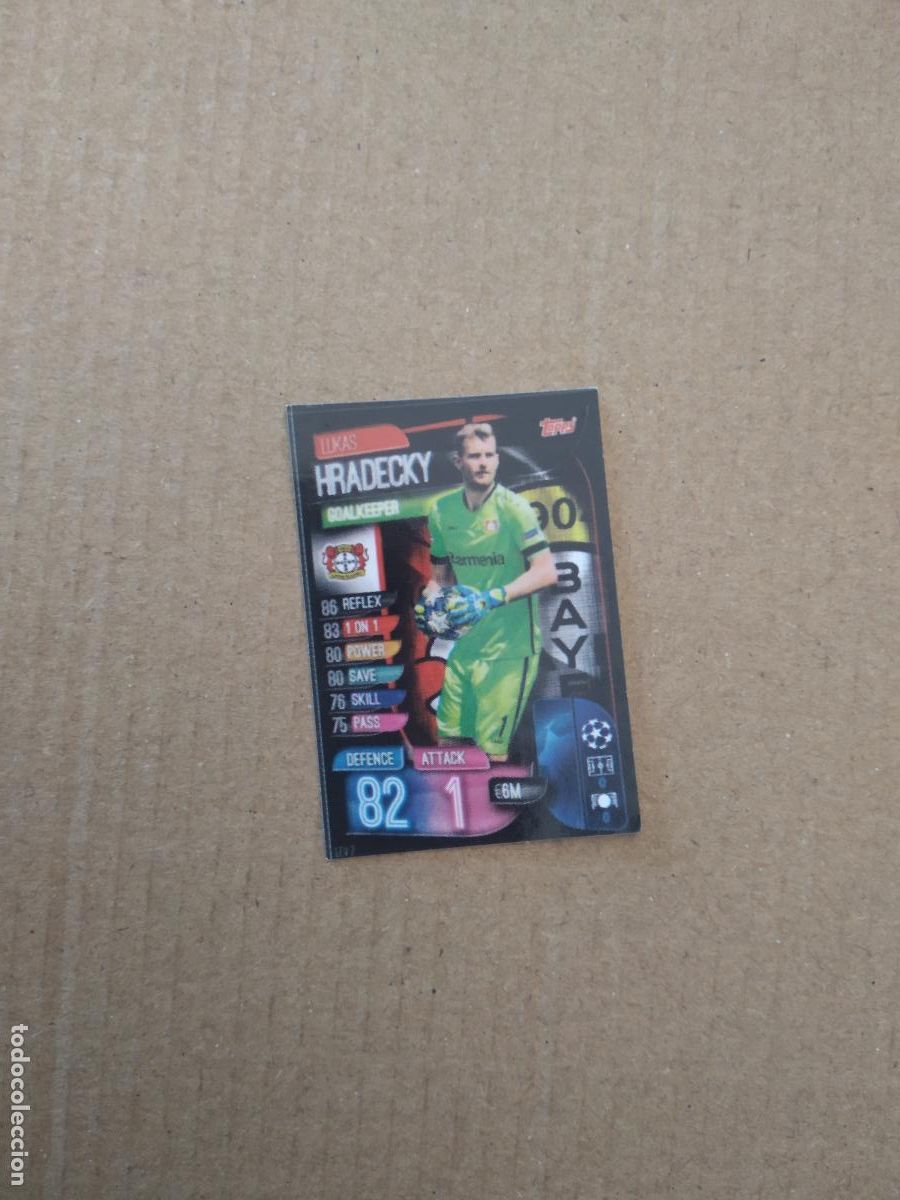 Cromos de f&uacute;tbol: 122 HRADECKY BAYER LEVERKUSEN CROMO STICKER FUTBOL CHAMPIONS LEAGUE LEGEND 2022
