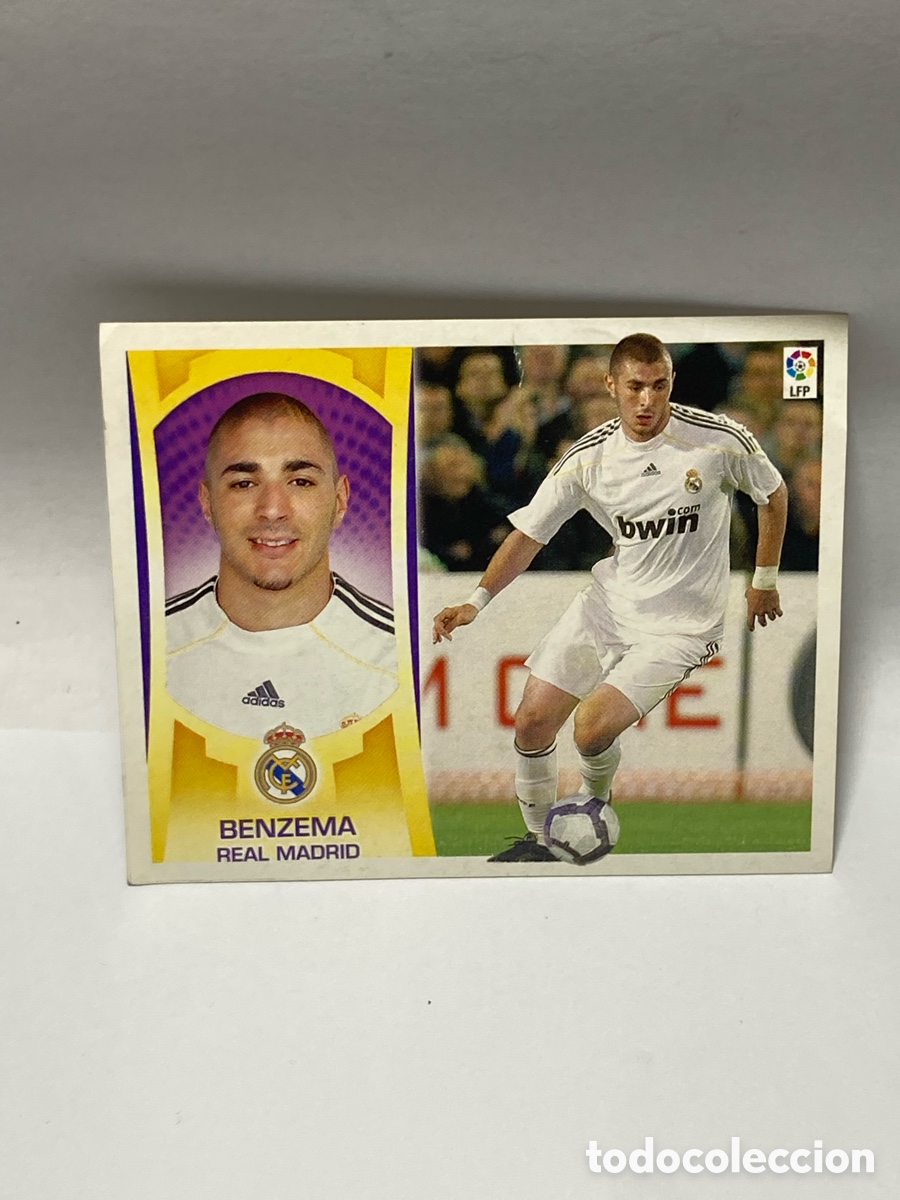 Cromos de F&uacute;tbol: BENZEMA N&ordm; 16 (REAL MADRID) CROMO FUTBOL EDICIONES ESTE 2009 2010 09 10 BBVA LFP /PAPEL21-A