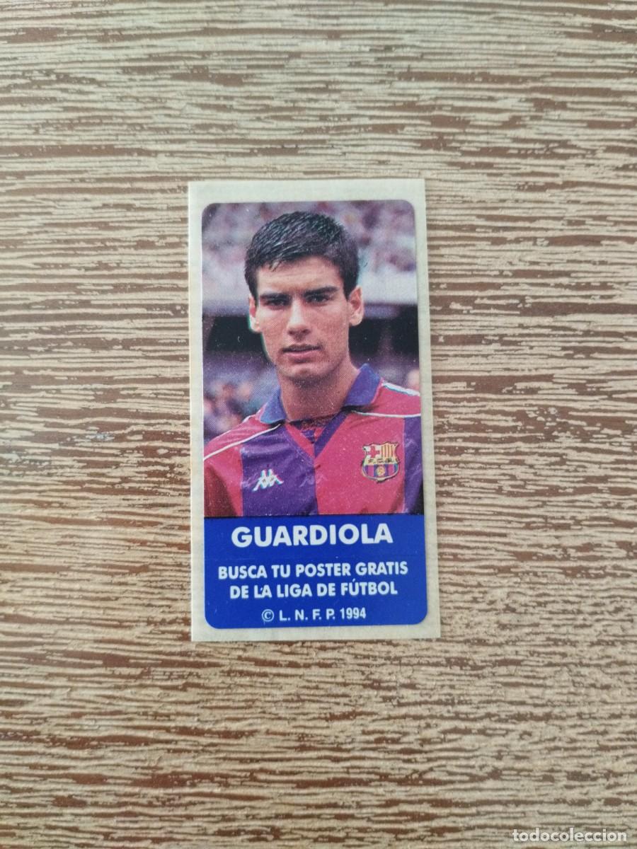 Cromos de F&uacute;tbol: Pegatina Chicle Guardiola - FC Barcelona - Liga 1994 - Sin pegar - Cromo Futbol Sonrics