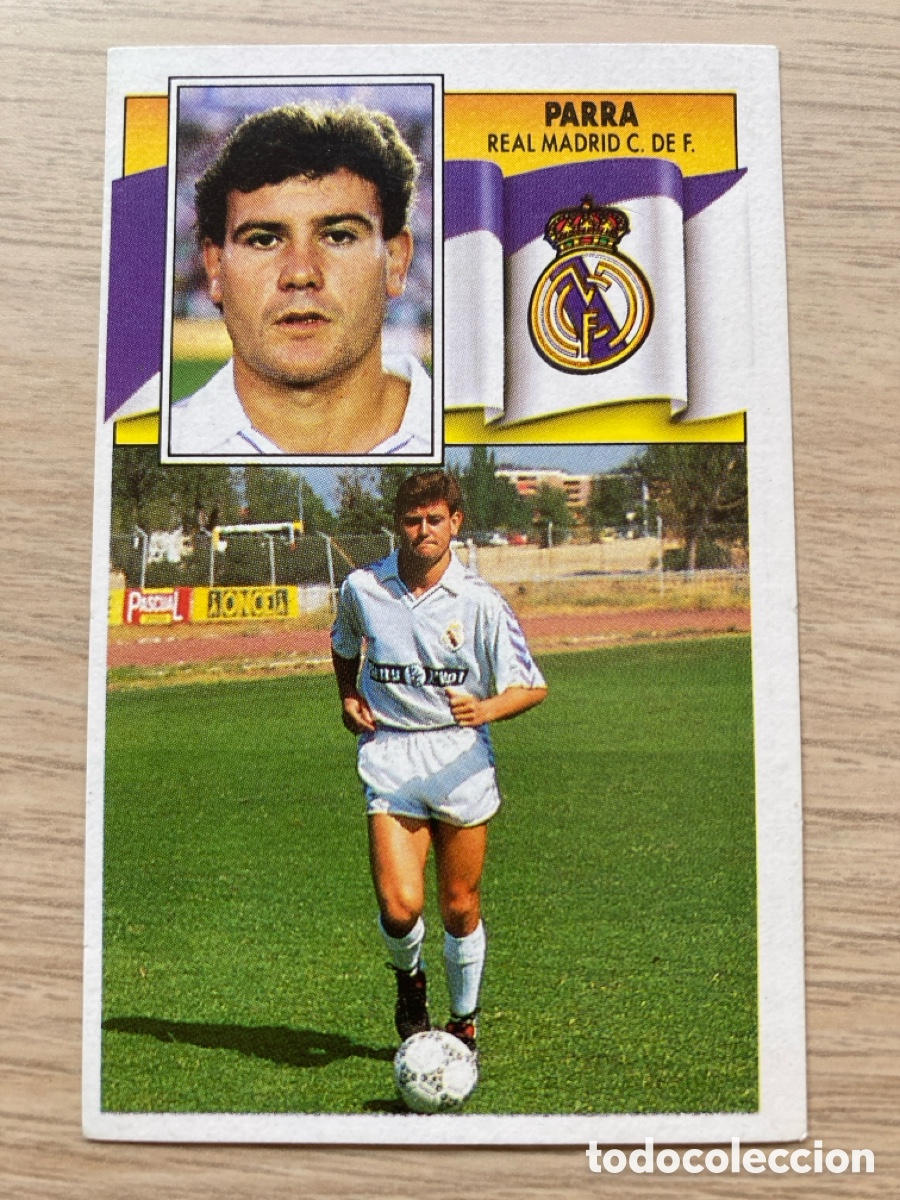 Football Stickers: PARRA REAL MADRID LIGA ESTE 1990 1991 90 91 NUNCA PEGADO SIN PEGAR