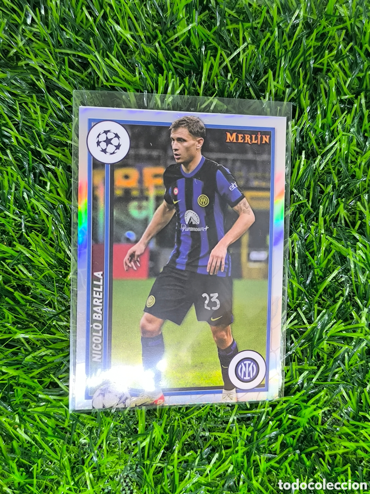 Cromos de f&uacute;tbol: 47 barella Refractor topps Merl&iacute;n 2023/24 - Foto 1