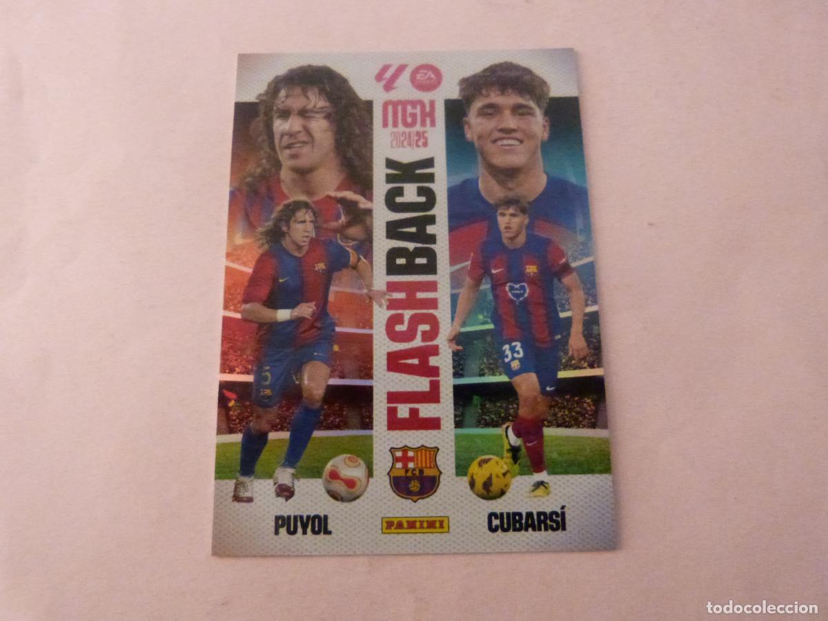 Cromos de f&uacute;tbol: TRADING CARD FUTBOL PUYOL CUBARSI F.C. BARCELONA FLASHBACK N&ordm; 430 LIGA MEGACRACKS 2024-2025/24-25