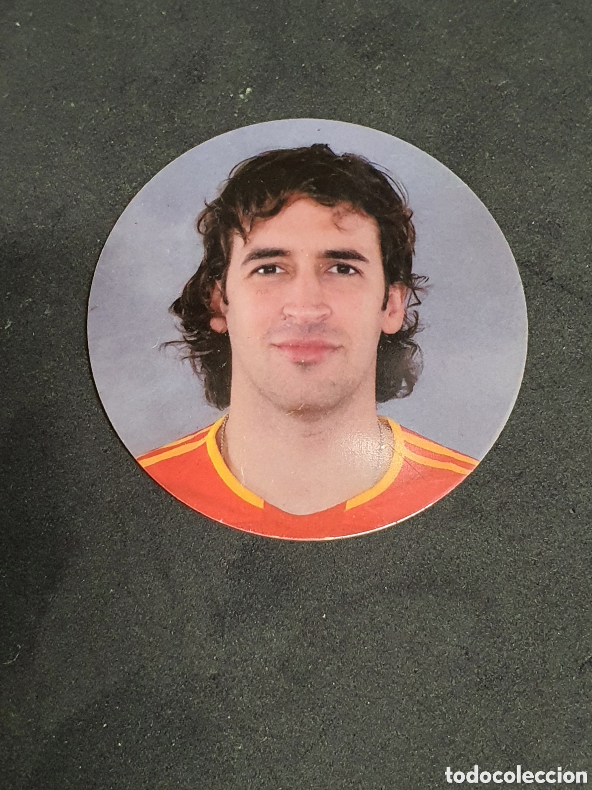 Figurine di Calcio: Tazo Ra&uacute;l Gonz&aacute;lez medalla de la selecci&oacute;n espa&ntilde;ola de f&uacute;tbol 2006 plus