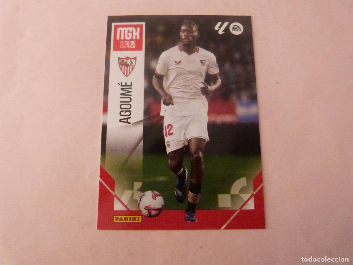 Cromos de f&uacute;tbol: TRADING CARD FUTBOL AGOUME SEVILLA F.C. N&ordm; 317 LIGA MEGACRACKS 2024-2025/24-25