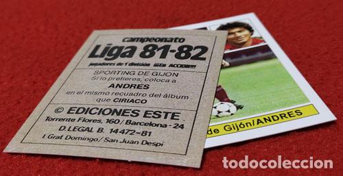 Cromos de Futebol: Andres Sporting de Gijon custom 81-82 inedito