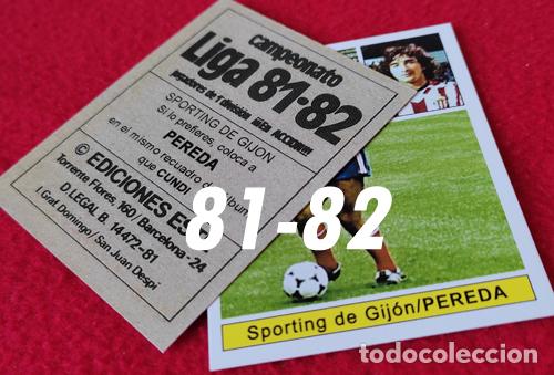 Cromos de f&uacute;tbol: Pereda Sporting Gijon custom 81-82 version 2 inedito