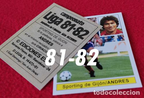 Cromos de Futebol: Andres Sporting Gijon custom 81-82 version 2 inedito