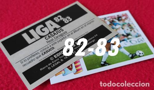 Cromos de F&uacute;tbol: Casajus Real Zaragoza custom 82-83 Bonus II inedito
