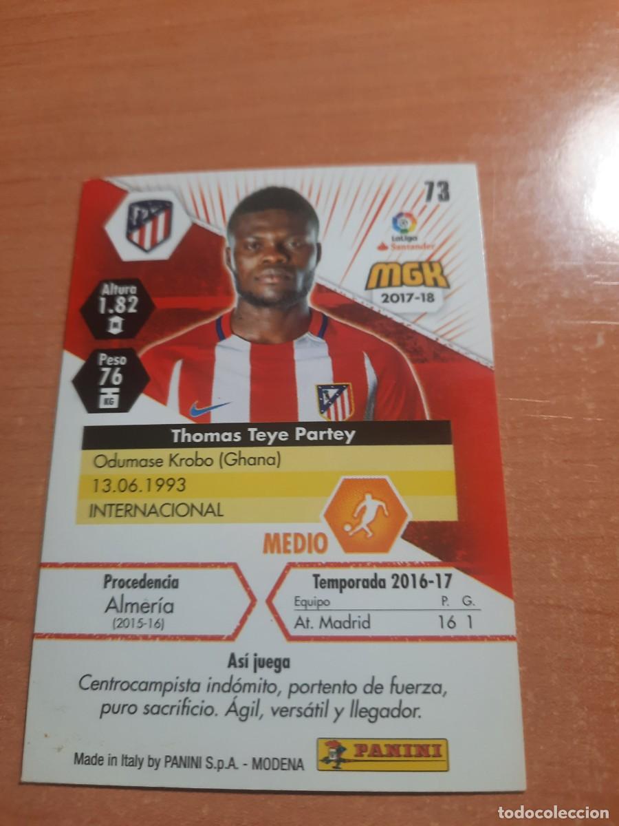 Cromos de f&uacute;tbol: Thomas 73 Atletico Madrid, megacracks 2017/18 - Foto 2