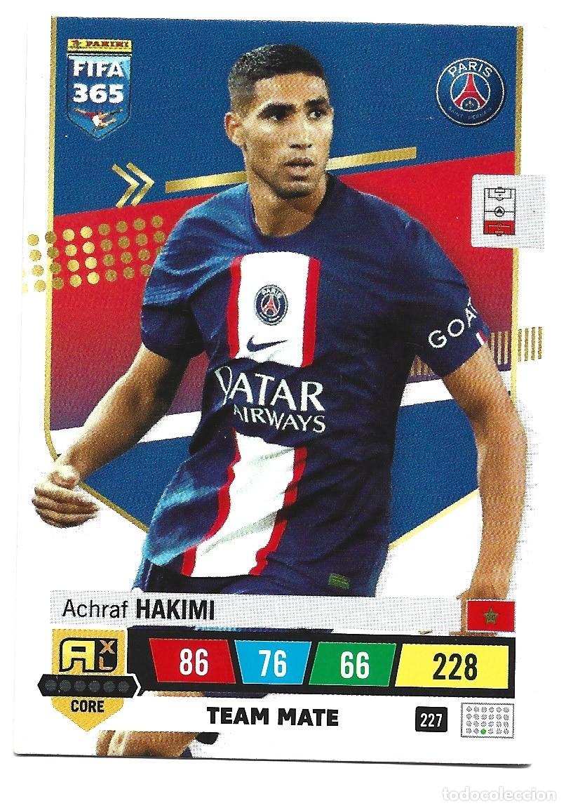 Cartes &agrave; collectionner de Football: CALENDARIO DE A&Ntilde;O 2023 PANINI Y ADRENALYN XL DEL PAR&Iacute;S DE HAKIMI N&ordm; 227
